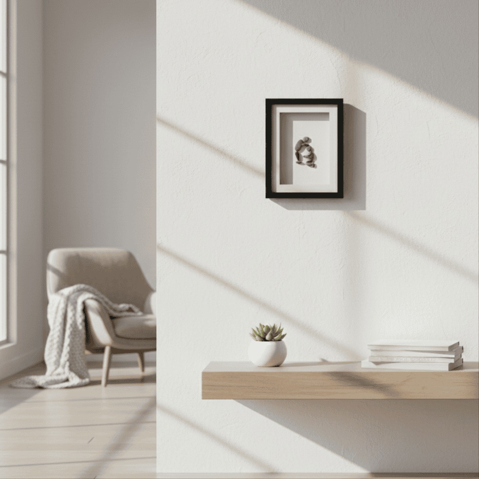 Premium Handcrafted Pebble Art Of Respectful Gesture by Prahalad Pawar - Unique 9x12 Wall Decor for Home