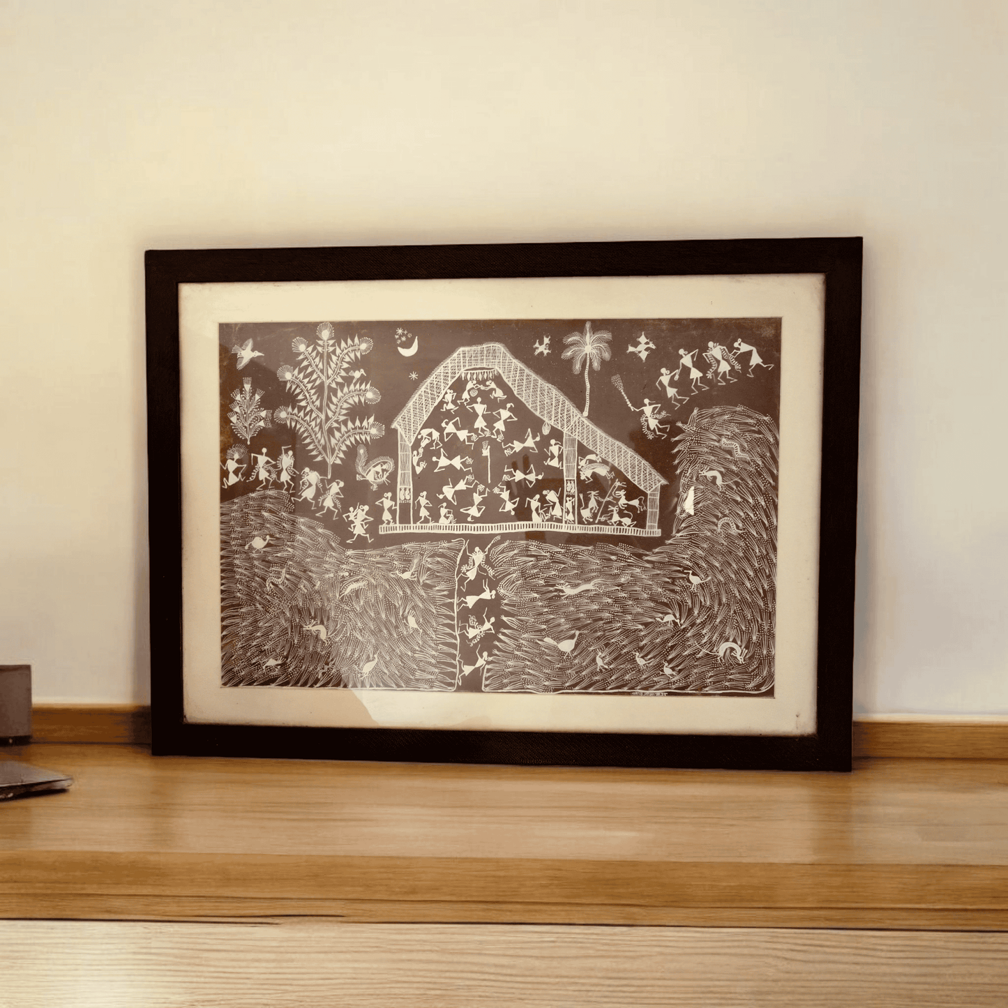 Authentic Warli Painting – Handcrafted Tribal Art(32"*24")
