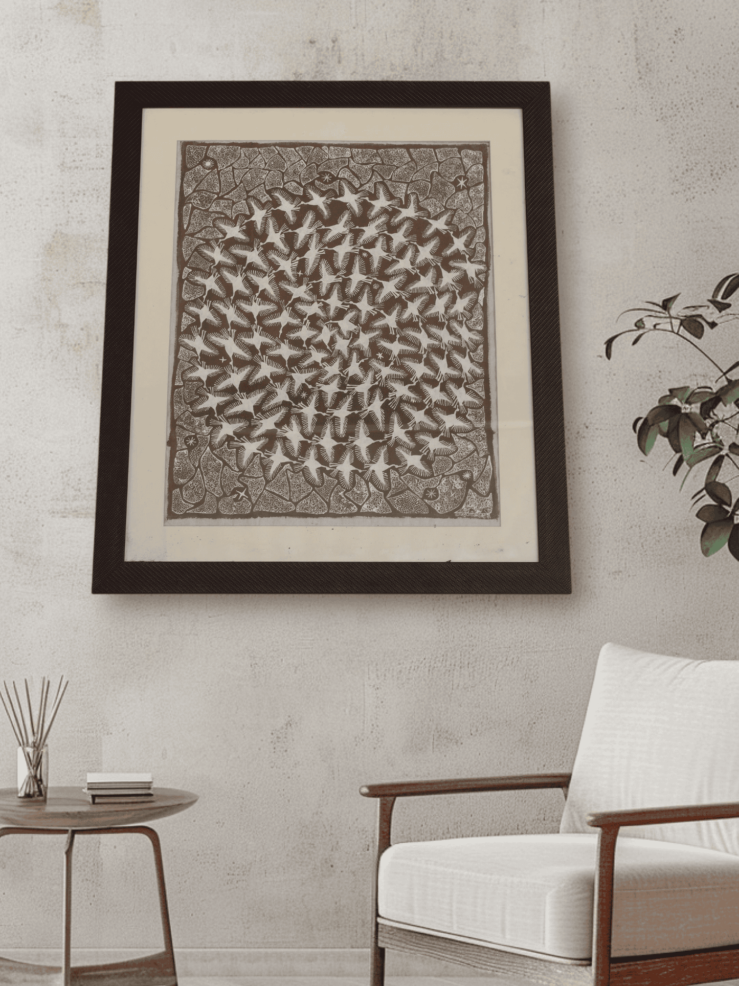 Ashradevi Painting - Traditional Warli Painting (26"*22")