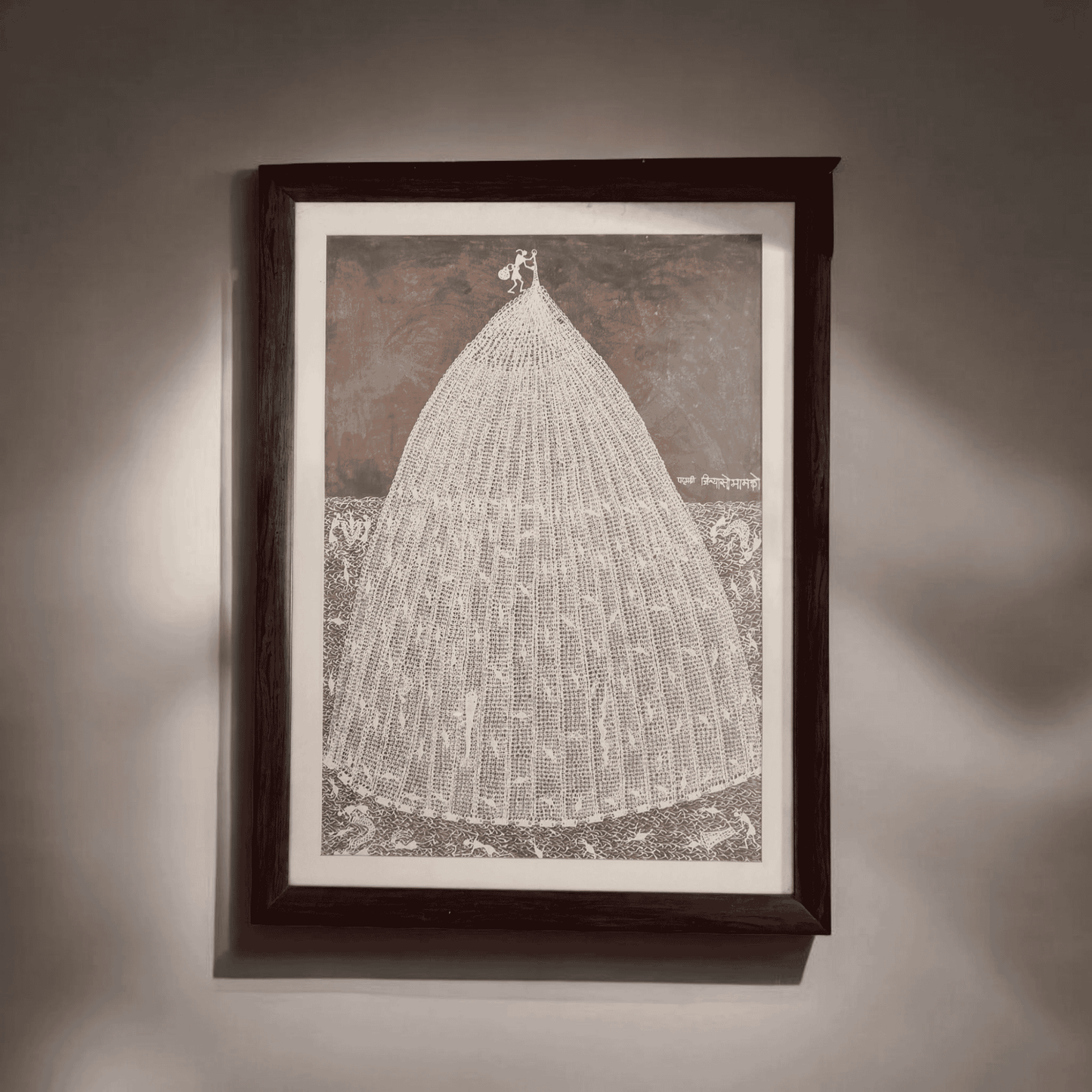 Fishing Net - Traditional Warli Art (43"*32")