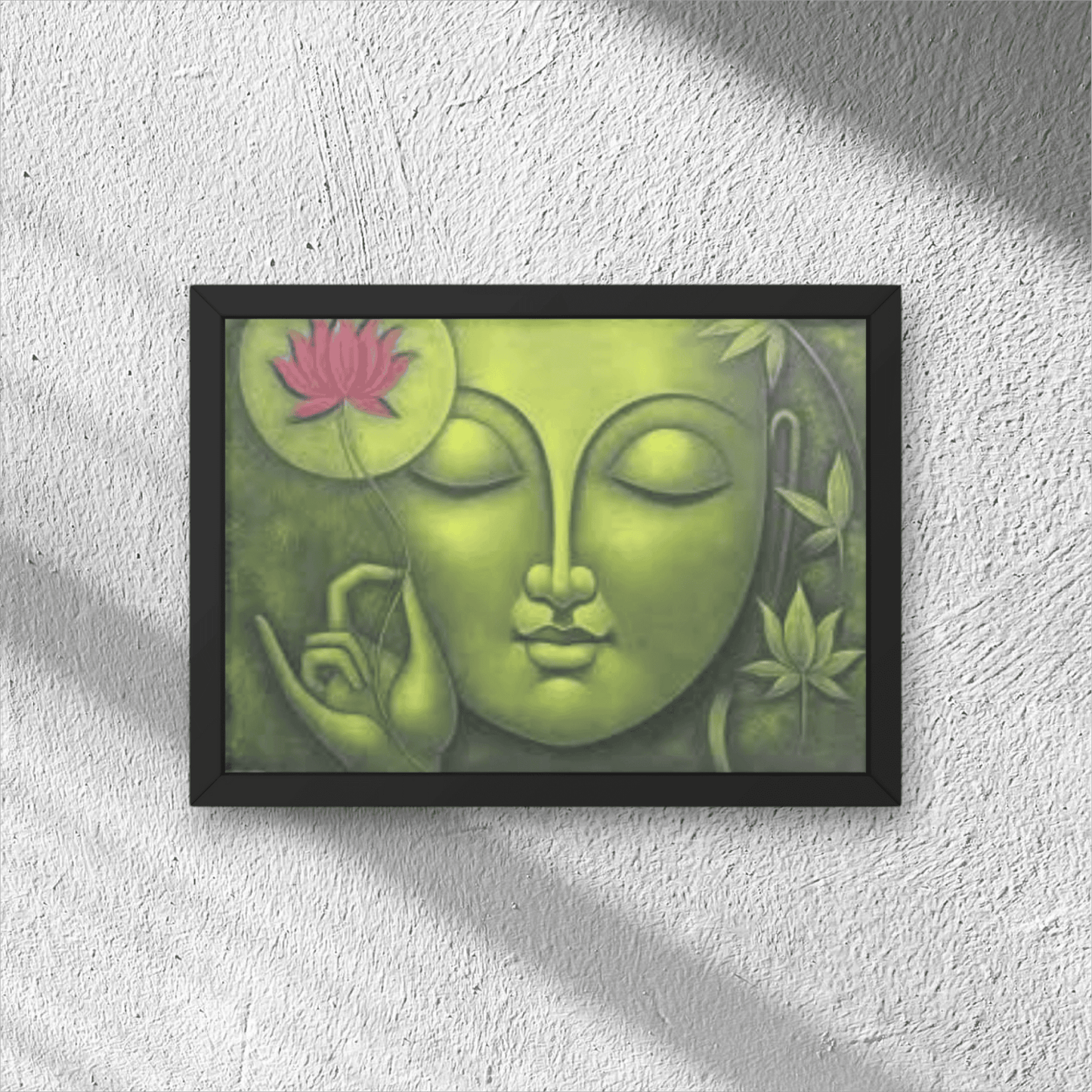 Buddha Serenity Framed Wall Art -Premium Handmade Canvas Painting