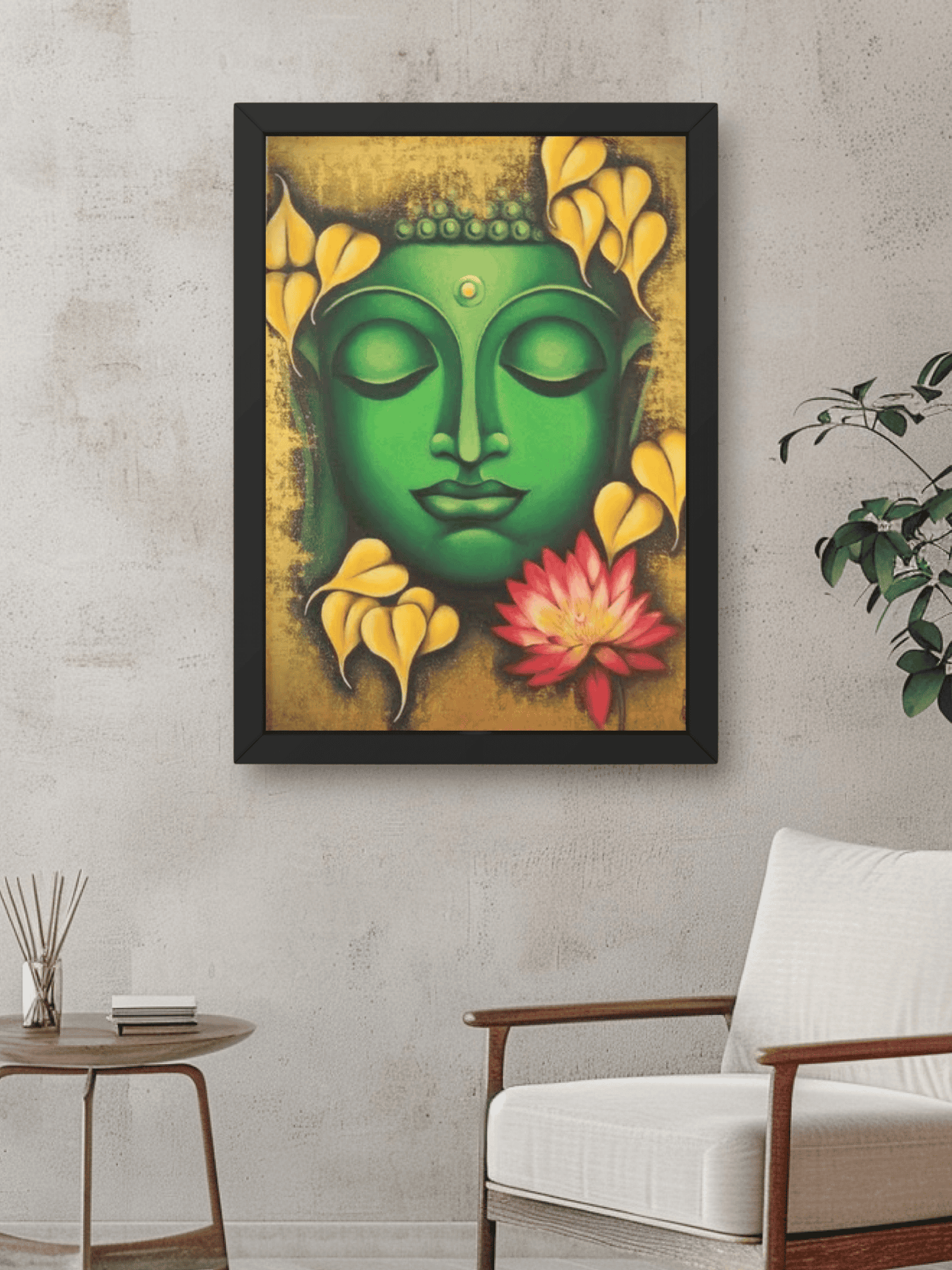 Premium Handmade Serene Buddha Wall Art – Tranquility & Spiritual Bliss