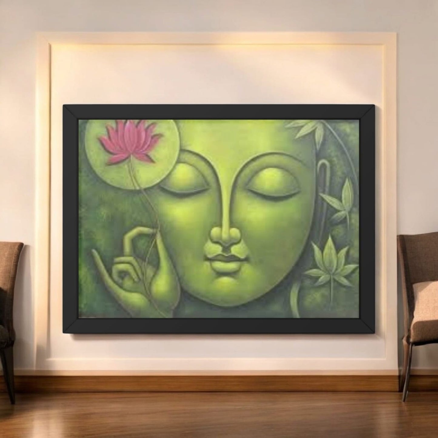 Buddha Serenity Framed Wall Art - Canvas Painting