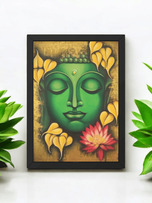 Premium Handmade Serene Buddha Wall Art – Tranquility & Spiritual Bliss