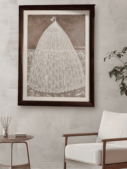 Fishing Net - Traditional Warli Art (43"*32")