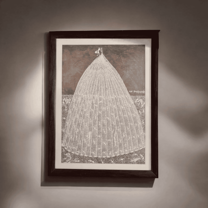 Fishing Net - Traditional Warli Art (43"*32")